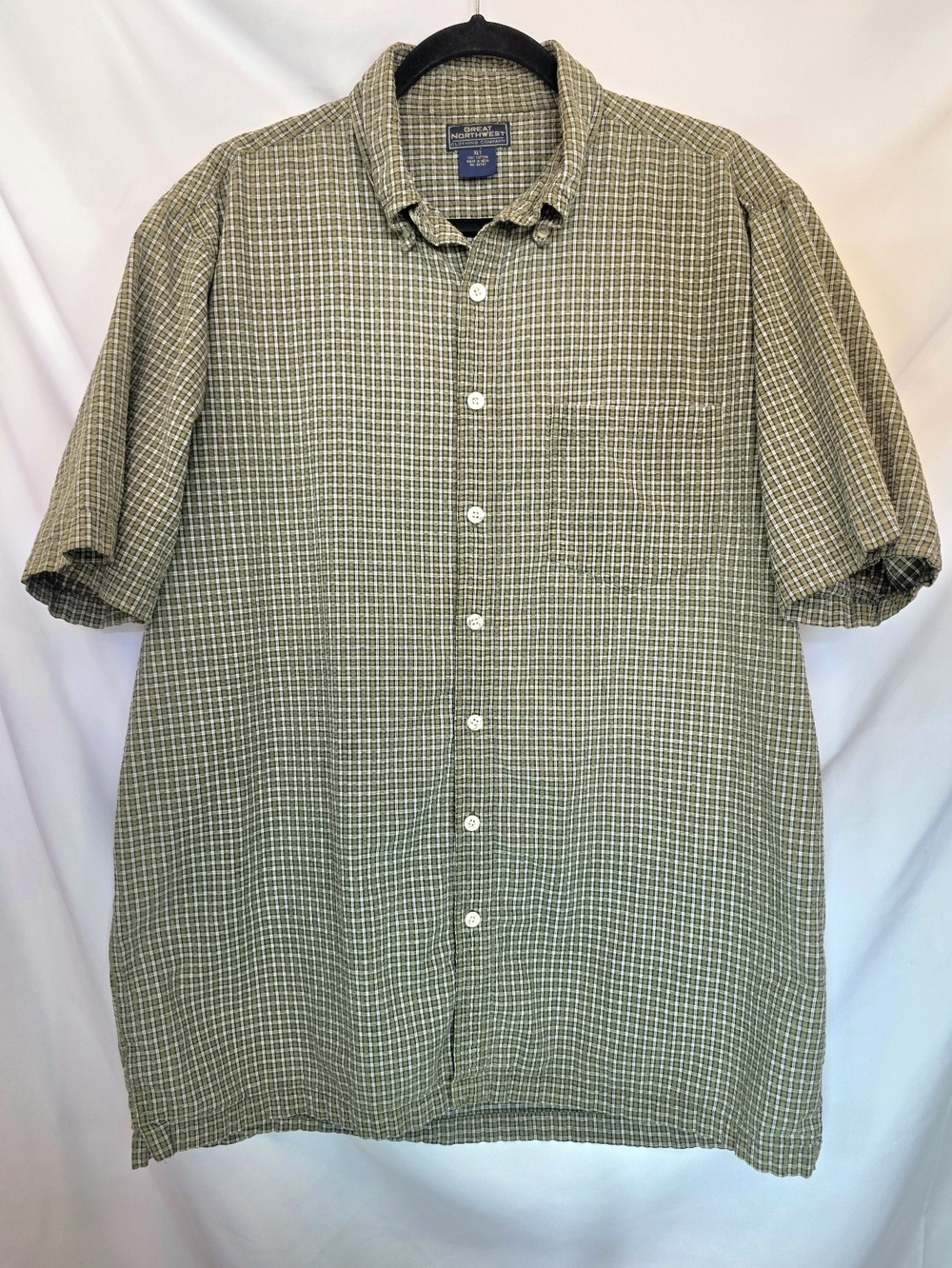 Great Northwest Clothing Co Men's Smart-Casual Streetwear Olive Green Size XLT